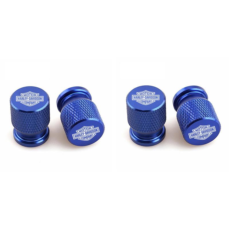 Moto Wheel Tire Valve Caps Tyre Stem Covers Airdust Waterproof For Harley Davidson Electra Glide Ultra Classic PA1250 Accessorie