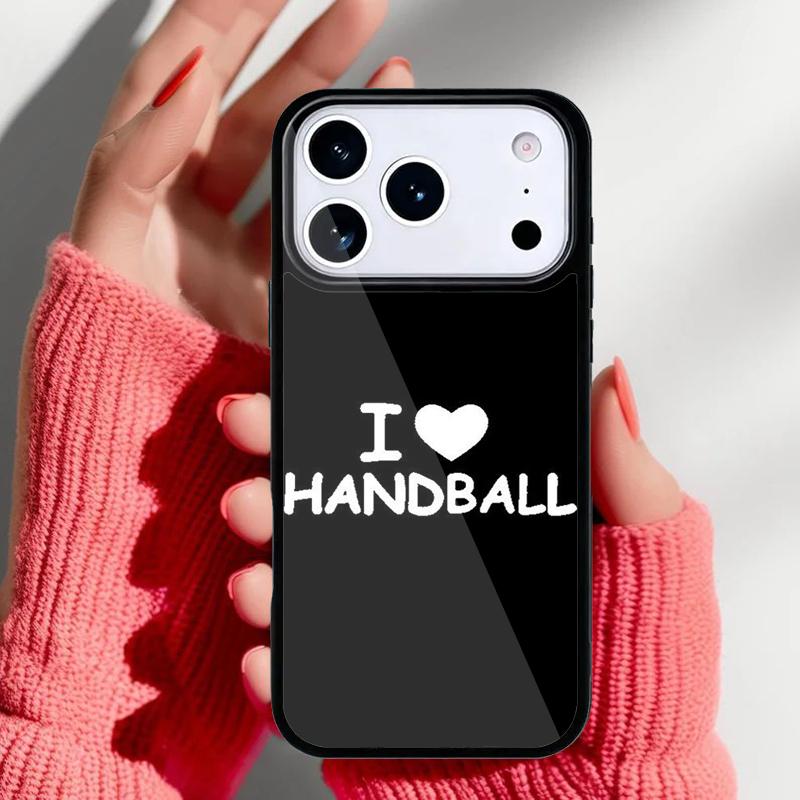 Stylish Playing Handball Phone Case for iPhone 17 Air 16e 15 14 13 Pro Max Back Cover for 12 11 Pro Coque