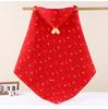 Red Pure Cotton Newborn Swaddle Blanket - Skin-friendly, Washable with Tie