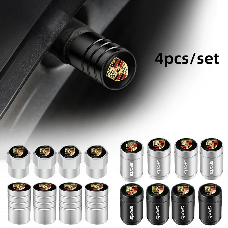 Car Tire Valve Cover Wheel Tyre Stem Dustproof Air Cap For Porsche Cayenne Panamera Macan 911 718 Taycan Boxster Cayman 918
