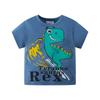 Dinosaur Cartoon Short Sleeve Toddler T-Shirt for Summer