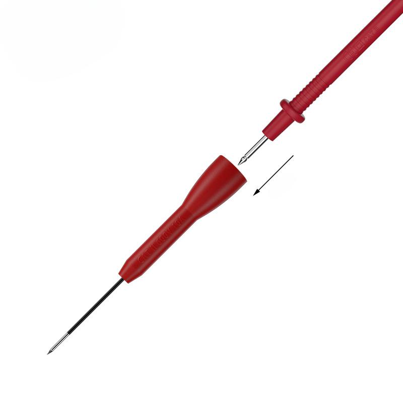Test Leads Pin Flexible Test Probe Tips 0.7mm Connector Multimeter Needle 4.32mm Banana Socket for Car Tester Red/Black