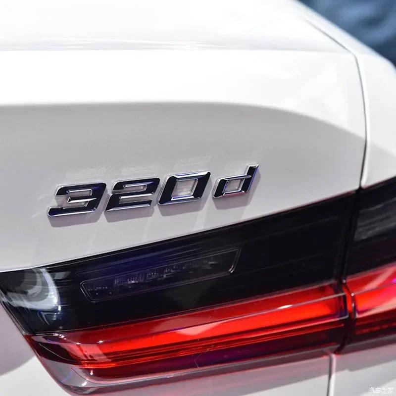 3D ABS Chrome Car Letters Rear Trunk Emblem Badge Sticker For BMW Lettering G20 316i 320i 320d 325i 330i 2020 2021 Accessories tv2