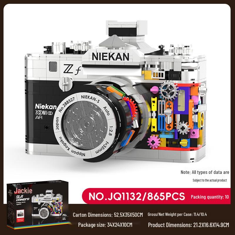 JiQi JQ1130 Retro Camera Building Blocks - Educational Assembly Toy for Children
