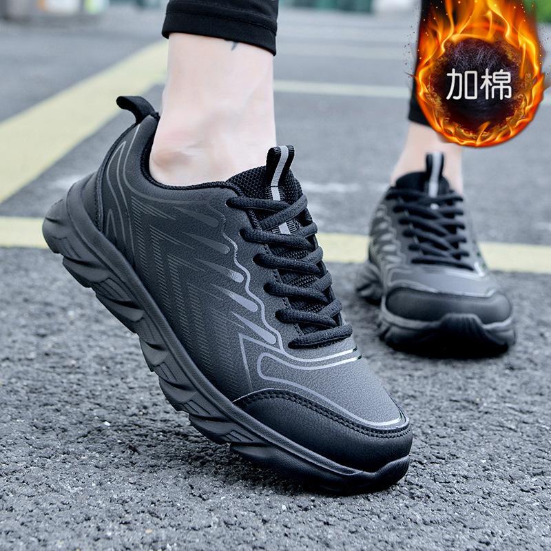 

Новая осенне-зимняя спортивная обувь женская обувь волна кожаная поверхность водонепроницаемая мягкая подошва легкая женская повседневная спортивная обувь для путешествий 41