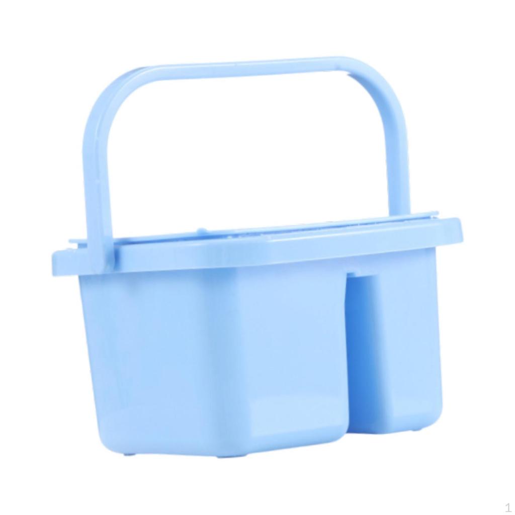 Brush Cleaner, Cleaning Pot, Portable And Multipurpose with Hole for Holder Dipping