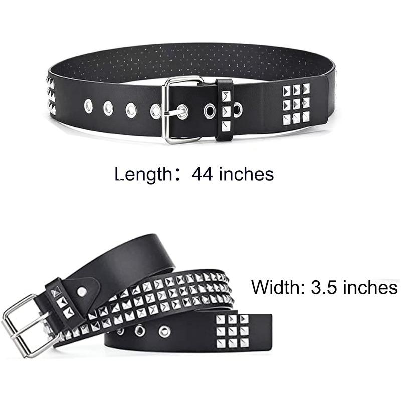 Studded Punk Y2K Goth Belt – Unisex Fashion Waist Accessory