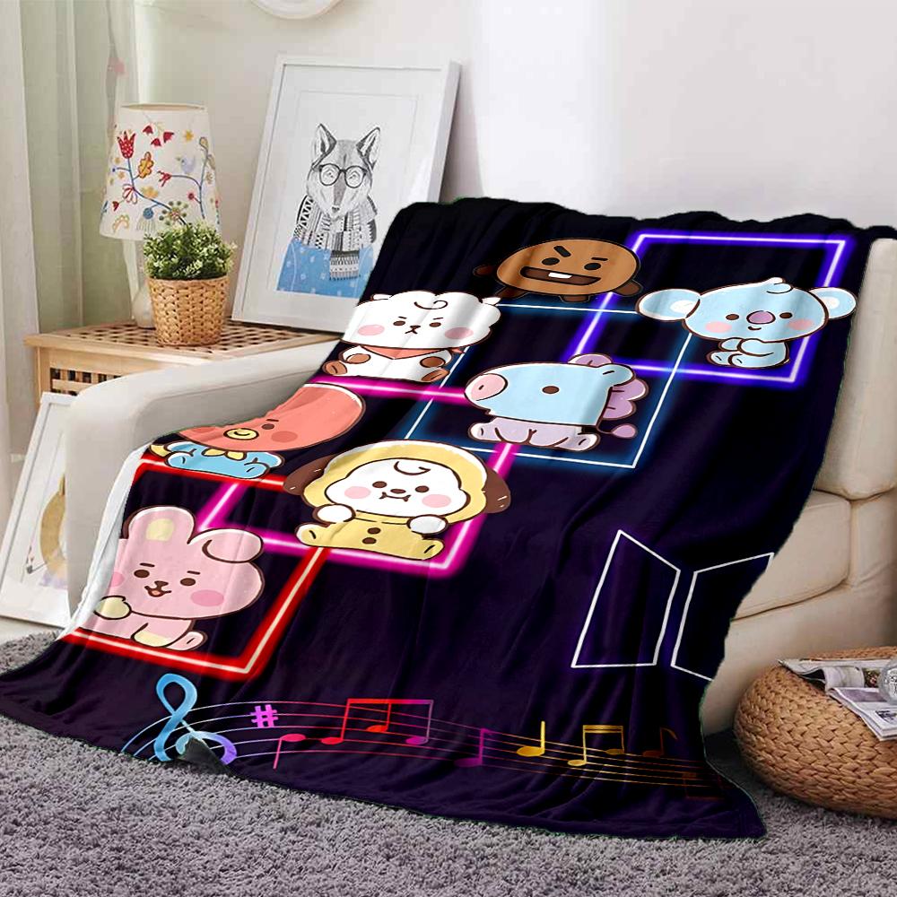 Music Box Adventure Flannel blanket, soft and warm, suitable for beds and sofas, all seasons, portable travel blanket. 0730137