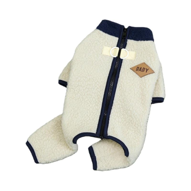 Fleece Dog Coat With Leash Attachment For Small Breeds Winter Warmth Soft Insulated Apparel For Chihuahuas Corgis