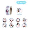 500pcs Christmas Gift Sticker Happy 2026 New Year Merry Christmas Gift DIY Gift Package Envelope Decoration Seal Labels Sticker
