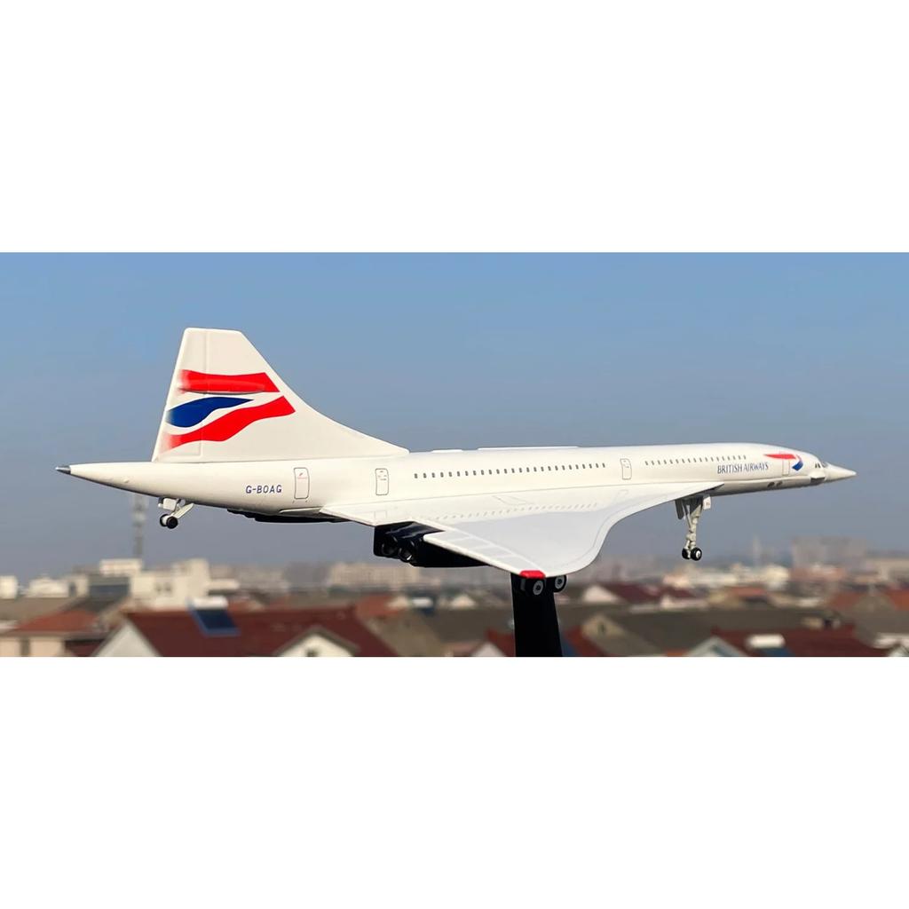 1/200 British Concorde Aircraft Model G-BOAG  Alloy Finished Product Collection Model