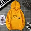 2025 Winter New Women's Hoodie High Street Women's Double Pocket Sweater Jacket Heart Print Women's Clothing Graphic Retro Y2K