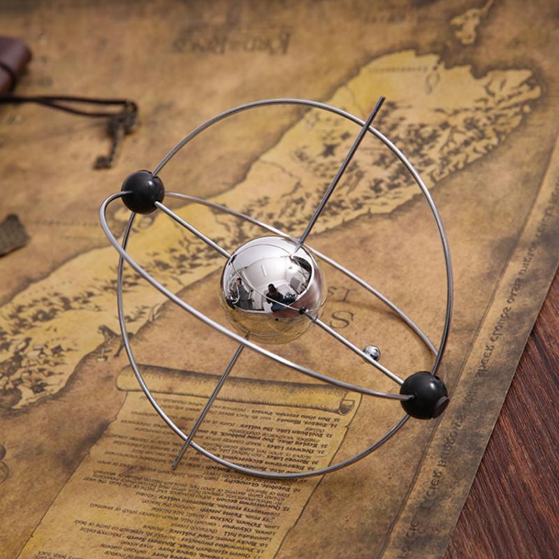 Battery-Free Perpetual Motion Celestial Ornament Science Themed Desktop Decor for Home Study Holiday Gift