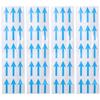 4 Sheet Arrow Stickers PVC Self-Adhesive Labels Small   Industrial Work
