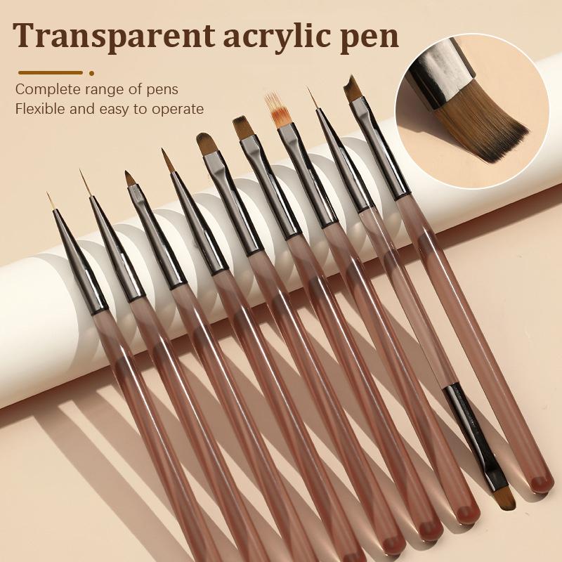 Nail Design Art Pen Brush Painting Brush Uv Gel Extension Drawing Carving Pen Diy Manicure Tool Nail Brush