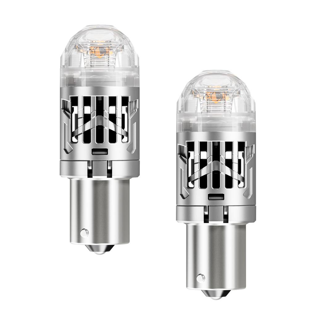 Newly SUPAREE S25 LED Turn Differential with Cooling S25 Single Stealth for 12V DC Vehicle Inspection Pack of 2 Upgraded! Signals, 150° Angle, Fan,