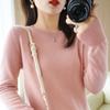 Women's Long Sleeve Round Neck Pullover: Stylish, Versatile, Light Knitwear for Autumn and Winter