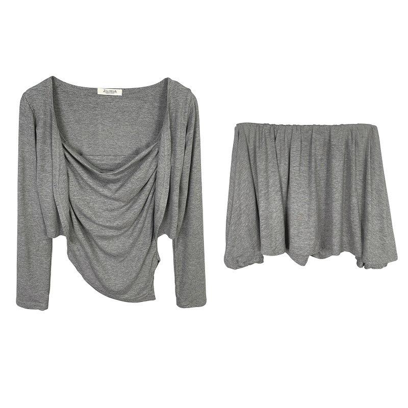 Korean Dongdaemun Slimming Sexy Style Camisole Cardigan & Skirt Set