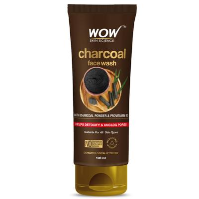 Charcoal Face Wash for Deep Cleansing and Pollution Removal, Soft Hydrated Skin 100ml