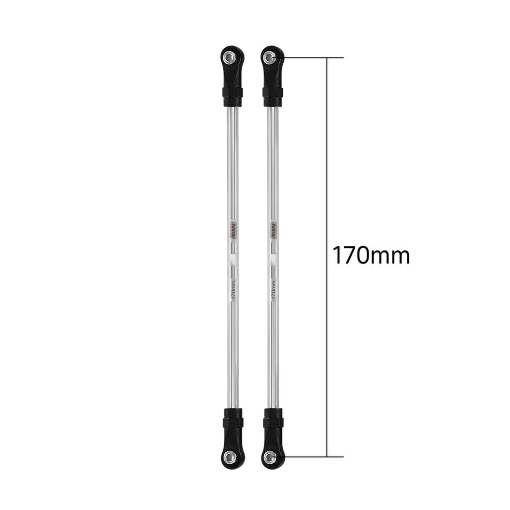 Injora Stainless Steel Builders Links With Rod Ends For 110 Rc Crawler Car
