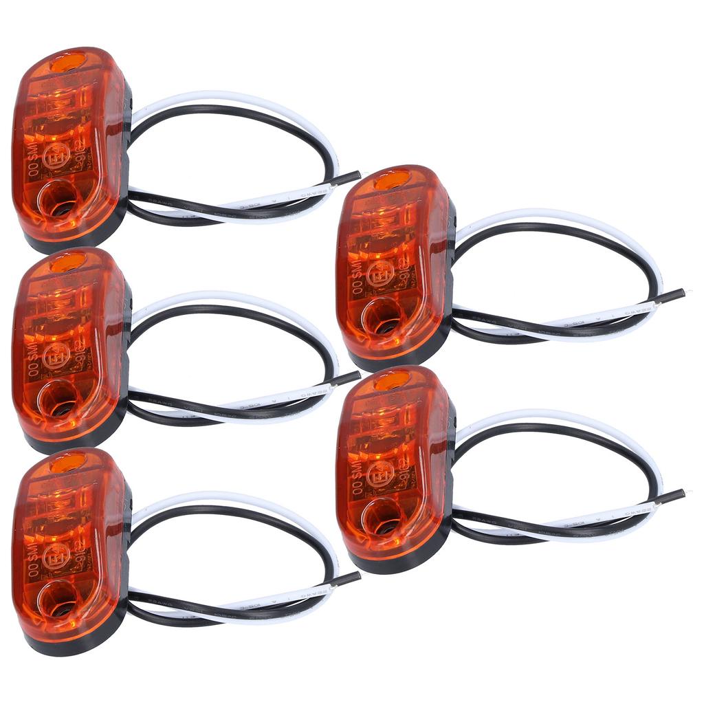 5 Pcs Trailer Marker Lights Durable Anticorrosion Good Tightness LED Car Truck Trailer for Clearance Lamp
