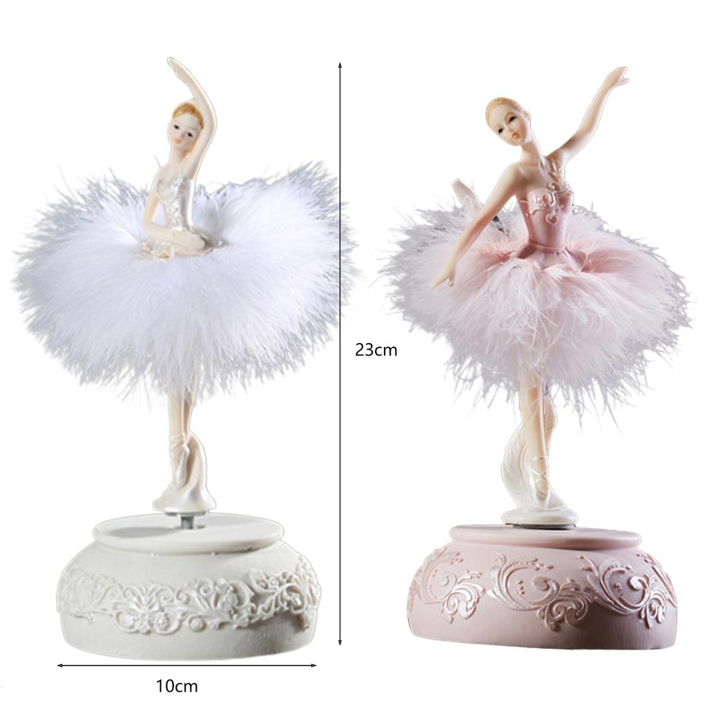 Creative Ballerina Music Box Exquisite Workmanship Dancing Doll Music Box for Teen Girls Birthday or New Year Gift