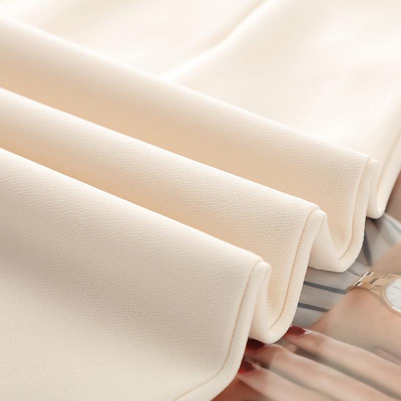 Beige High-Waisted Knee-Length Slimming Bodycon Skirt for Spring & Autumn 2025