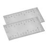 1/2Pcs Woodworking Rulers Compact Design Portable Multifunctional Durable Stainless Square Edged Precision