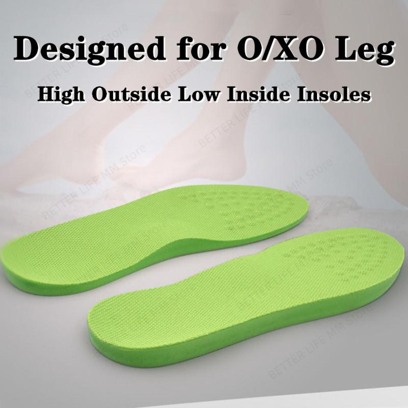 PU Orthopedic Arch Support Insoles O/XO Leg Corrected Shoe Sole Pads For Foot Valgus Varus Orthotic Cushion Pain Relief Inserts