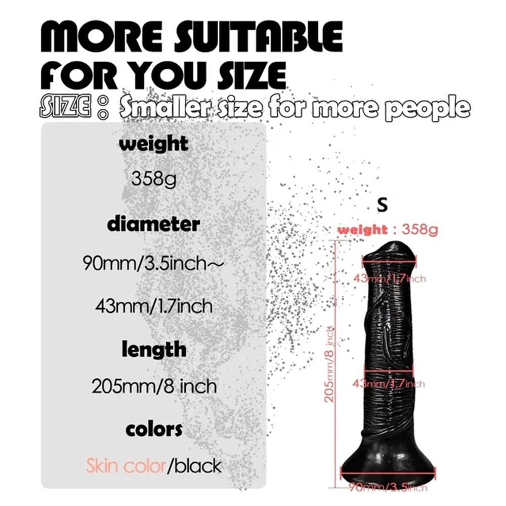 Super Large Realistic Horse Monster Dildo Big Long Dildos with Strong Suction Cup PVC Huge Adult Sex Toys for Men Women Anal Vaginal Masturbation