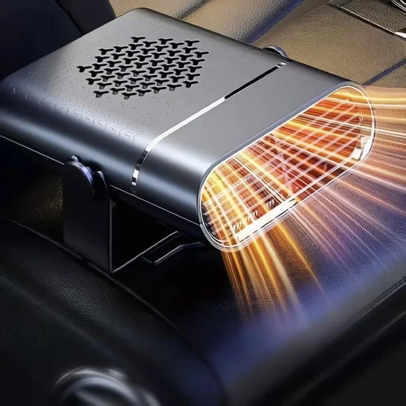 Car Heater Defroster Defogger 12V/24V Universal for Cars & Trucks 2-in-1 Cooling & Heating Quiet Operation Adjustable Angle