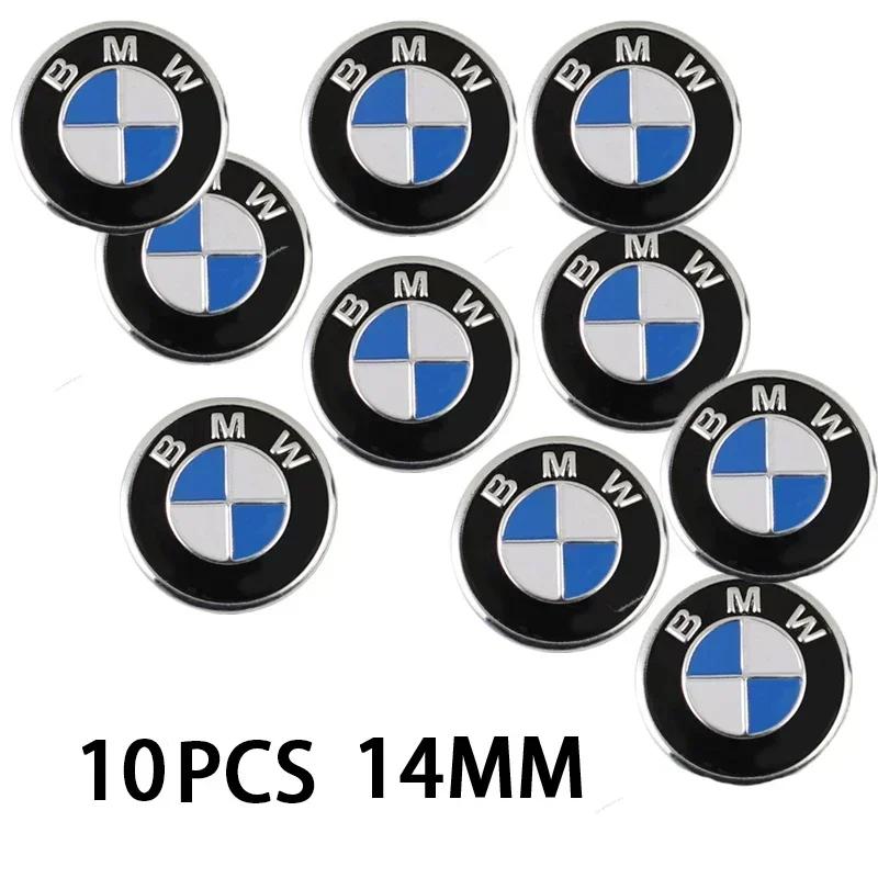 11/14mm Car Remote Key Fob Emblem Badge Radio Button Sticker For BMW F10 E90 F20 E46 E60 E70 E39 E36 E87 X7 E92 E91 E28 X3 G11