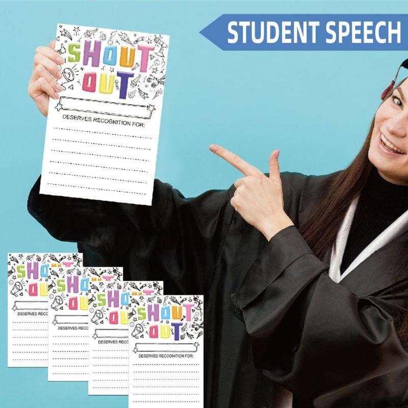 25 Sheets Shout Out Cards Student Appreciation Reward Cards For Student Teachers Employees Bulletin Board Display