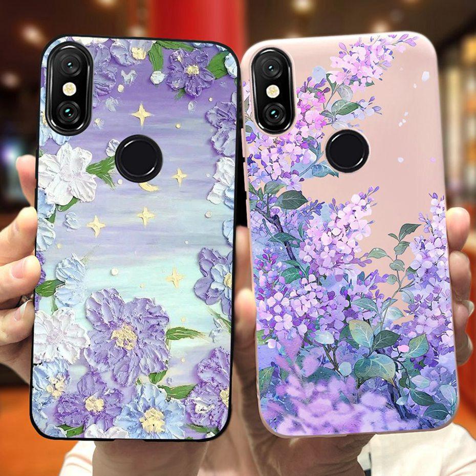 Fashion Phone Case For Xiaomi Mi A2 Lite 5.84" Candy Color Soft Silicone TPU Bumper For Xiaomi Mi A2lite Back Cover