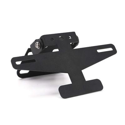 Rotating 180° Angle Stainless Steel Folding Fender Eliminator Motorcycle License Mount Holder Bracket Plate