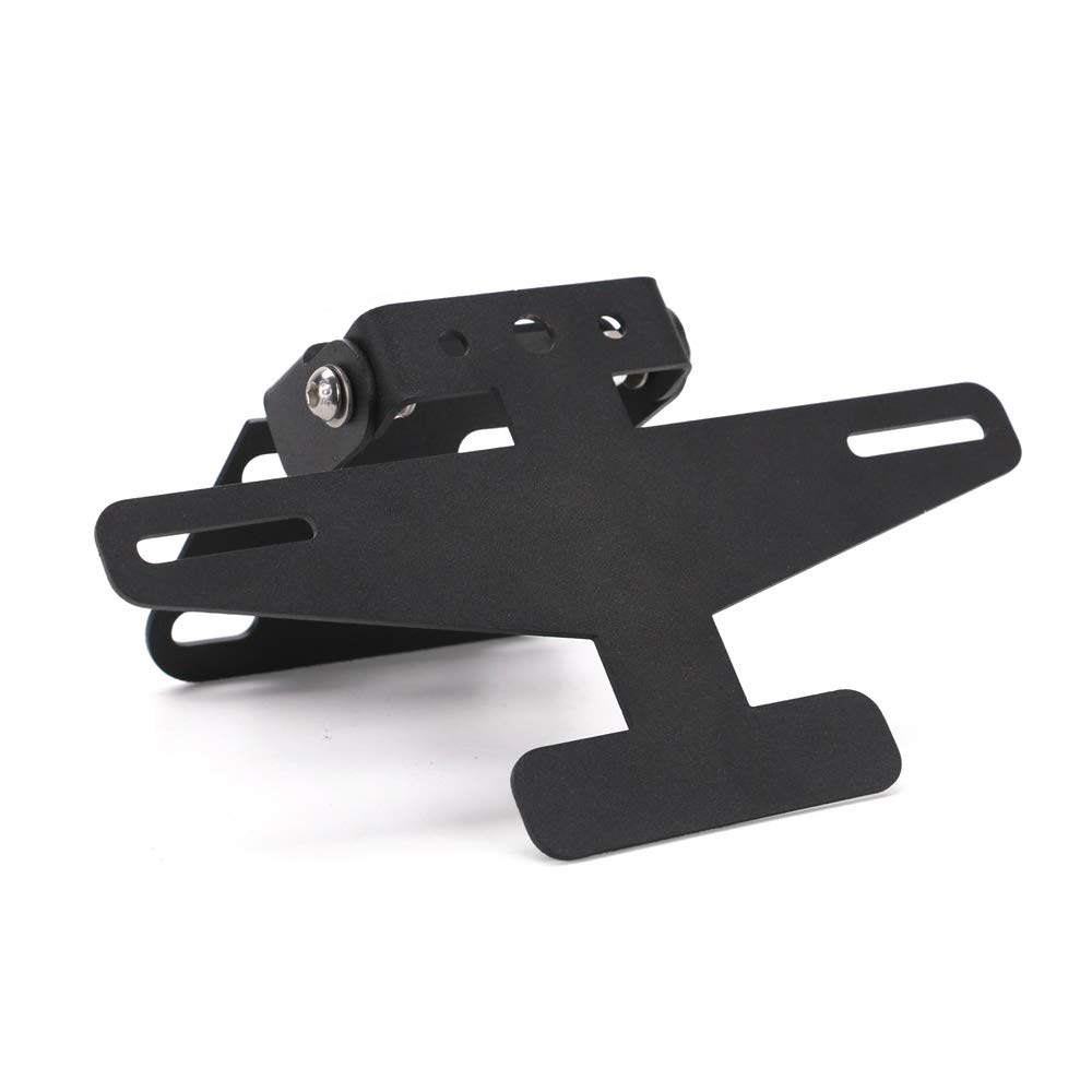 

Rotating 180° Angle Stainless Steel Folding Fender Eliminator Motorcycle License Mount Holder Bracket Plate чорний