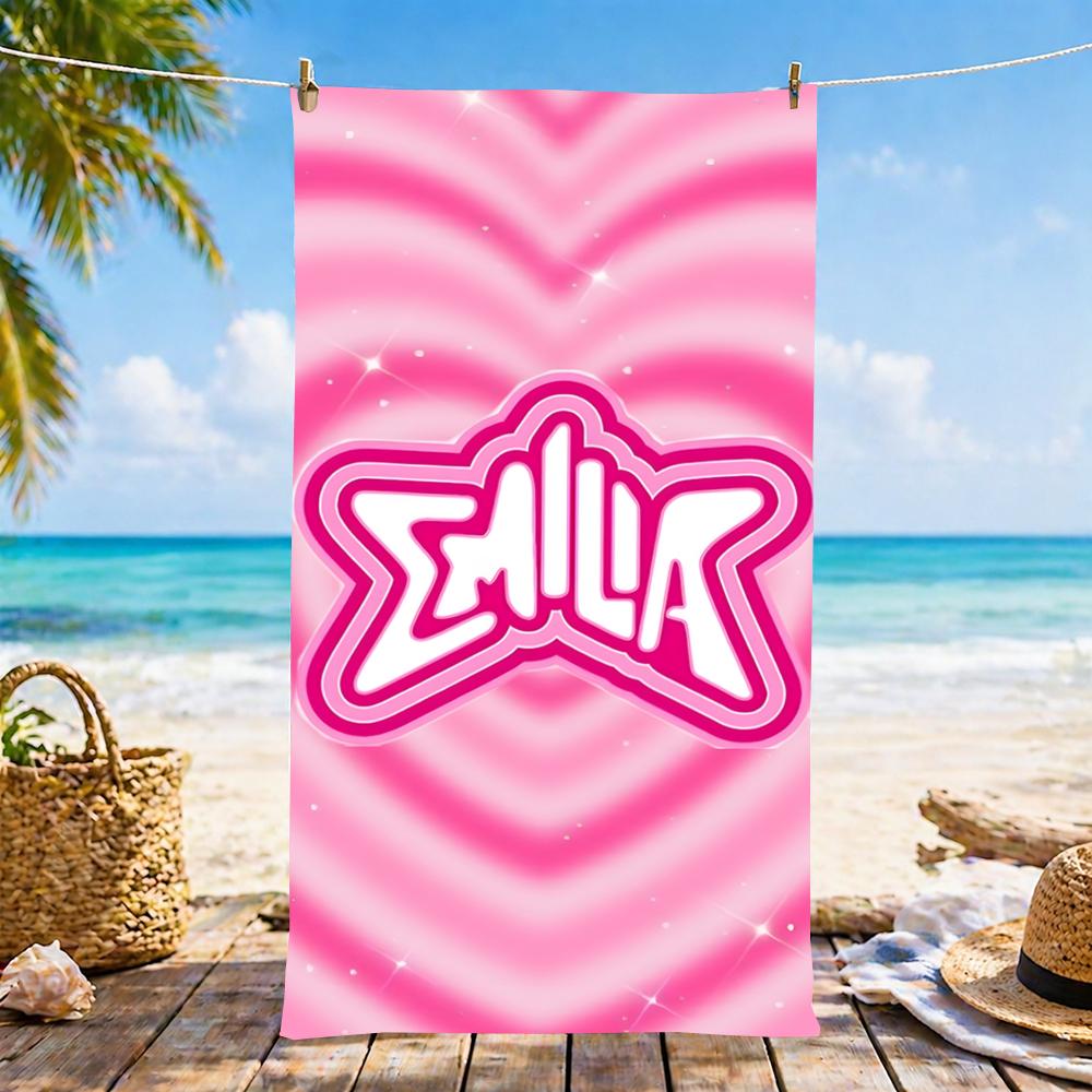 E-Emilia Towel Microfiber beach towel, quick-dry, sand-free, ultra-fine fiber, super soft. 100X50CM