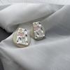 Elegant European & American Drip Oil Round Earrings - Versatile, Chic, High-End Fashion for Women