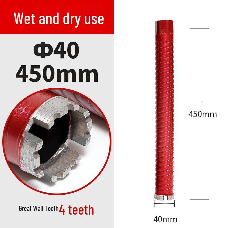 Threaded Diamond Drill Bit for Dry & Wet Use - Ideal for Hole Opening and Air Conditioning Drilling.