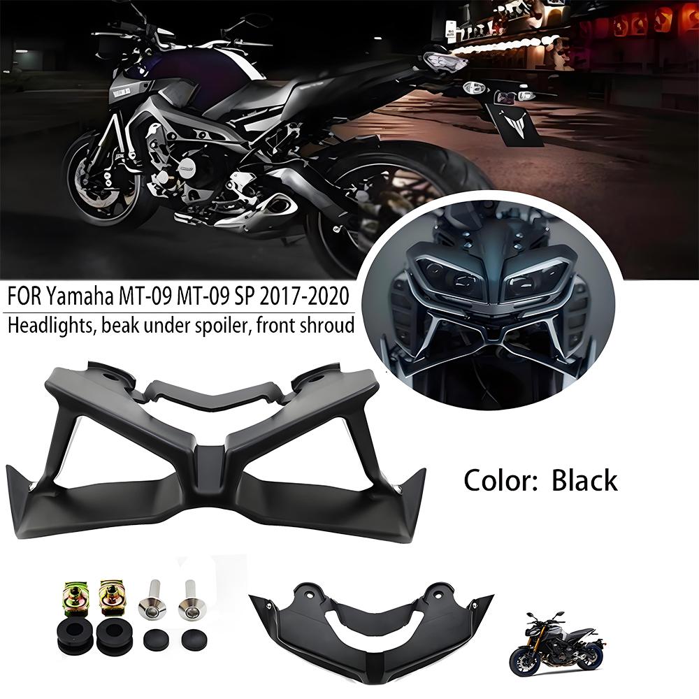 Motorcykel Downforce Naked Frontala Spoilers Winglet Aerodynamisk Vinge Frontspoilerkit För Yamaha MT-09 MT09 SP 2019 2017-2020