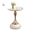 European Wrought Iron Slim Side Table for Living Room or Bedroom