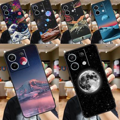 Mond Sterne Weltraum Hülle Für Xiaomi Redmi Note 11 9 10 12 13 Pro Plus 9S 10S 11S 12S Remdi 13 12 C 9C 10C Hülle
