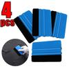 NEW 1/4 Pcs Car Film Scraper Vinyl Wrap Film Card Squeegee Auto Foil Wrapping Suede Felt Scraper Car Styling Sticker Accessories