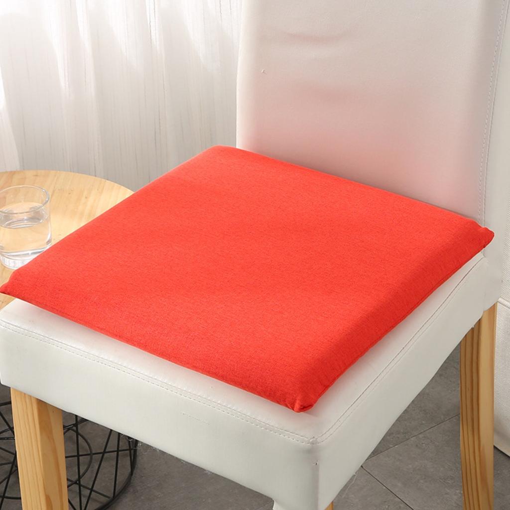 Solid color simple square cotton cushion, suitable for living room, bedroom, office