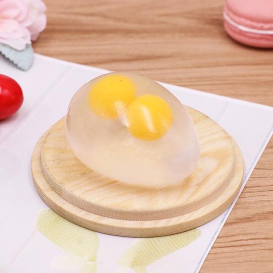 Orange Tomato Eye Shape Rubber Antistress Reliever Squeezes Ball Funny Play Toy