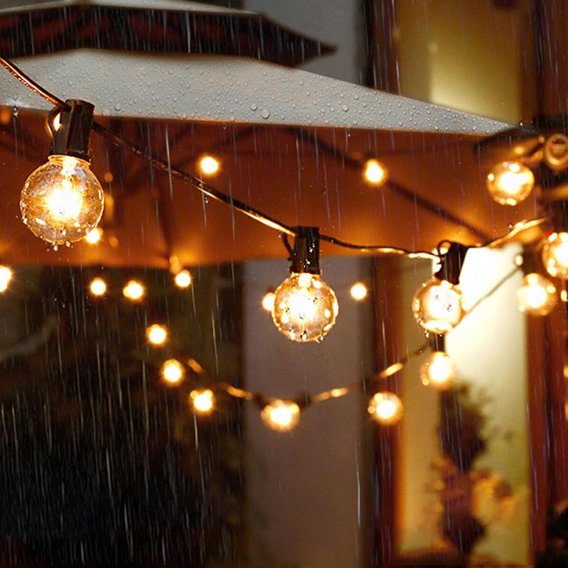 Waterproof Outdoor G40 Tungsten String Lights for Courtyard, Camping, and Christmas Decoration