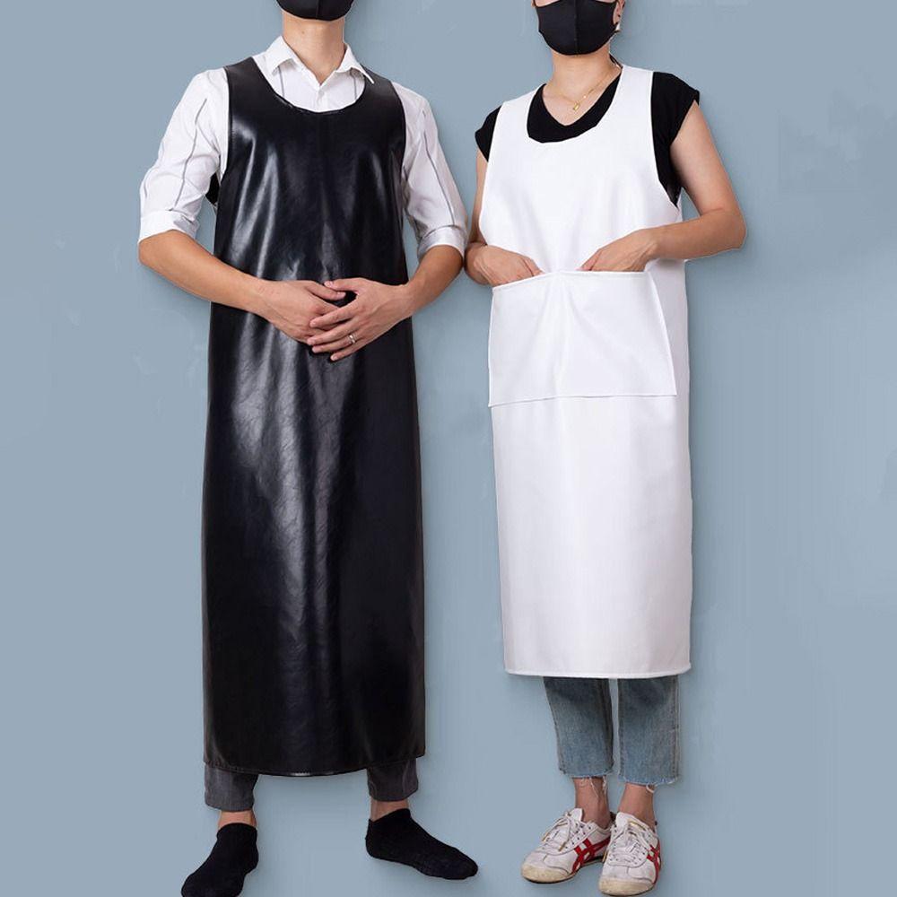 Oil-proof Work Smock Waterproof Cleaning Apron Durable Kitchen Apron  Fish Processing
