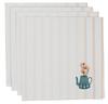 Vargottam Napkins  Florals  Print, Premium Quality Dinner  Napkins, 100   Cotton, Set of 4 Reusable  Napkins  Set, Size 20X20