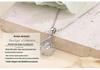 S925 Sterling Silver Ginkgo Leaf Apricot Necklace - Korean & Japanese Style for Women
