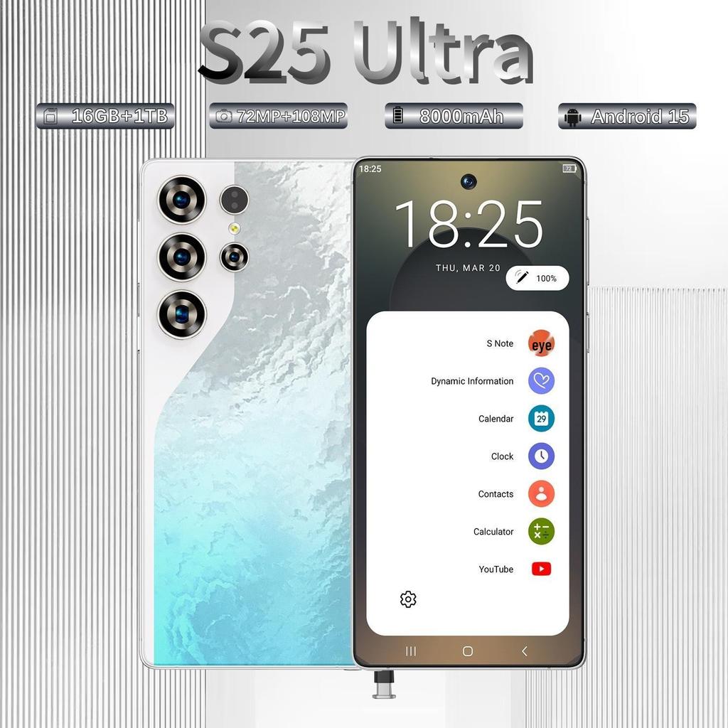 Cross-border S25 Ultra 5G Android Smartphone 16+1TB